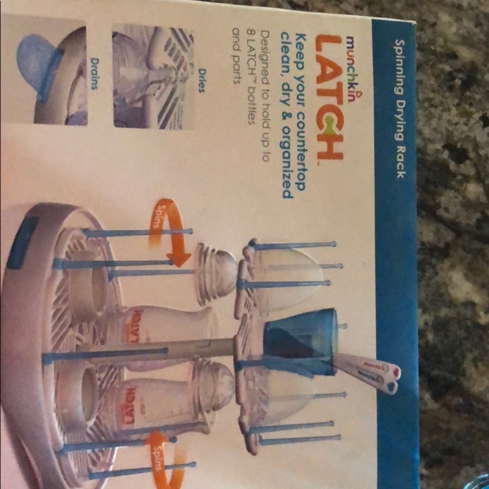 Never used or opened bottle drying rack!